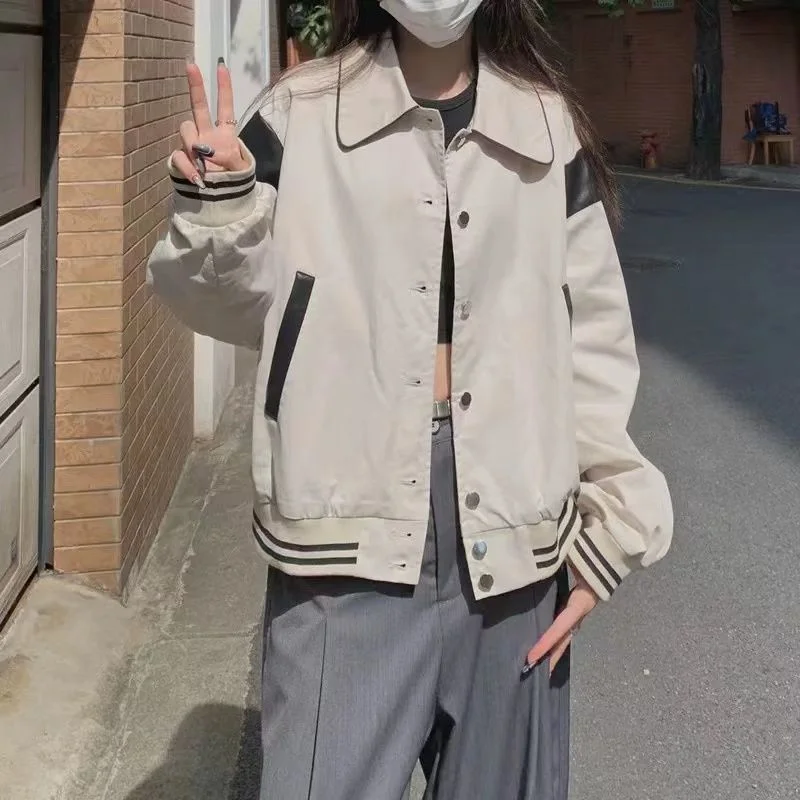 Женская бейсбольная куртка Deeptown, корейская мода, уличная одежда, повседневная винтажная Женская Осенняя куртка в стиле Харадзюку, шикарная и элегантная
Женская бейсбольная куртка Deeptown, корейская мода, уличная одежда, повседневная винтажная Женская Осенняя куртка в стиле Харадзюку, шикарная и элегантная