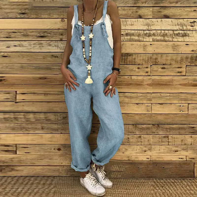 Fashion Solid Color Jumpsuits Women Summer Lady Suspender Bodysuit Low Waist Casual Loose Linen Women's Clothing 2022 Black Navy
Fashion Solid Color Jumpsuits Women Summer Lady Suspender Bodysuit Low Waist Casual Loose Linen Women's Clothing 2022 Black Navy