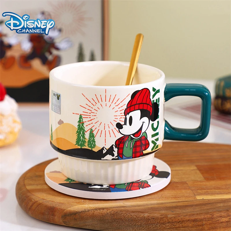 Disney Ceramic Mugs Cartoon Mickey Donald Duck Water Cup Kid Men Women American Retro Milk Coffee Cup Mug Set With Spoon Coaster
Disney Ceramic Mugs Cartoon Mickey Donald Duck Water Cup Kid Men Women American Retro Milk Coffee Cup Mug Set With Spoon Coaster