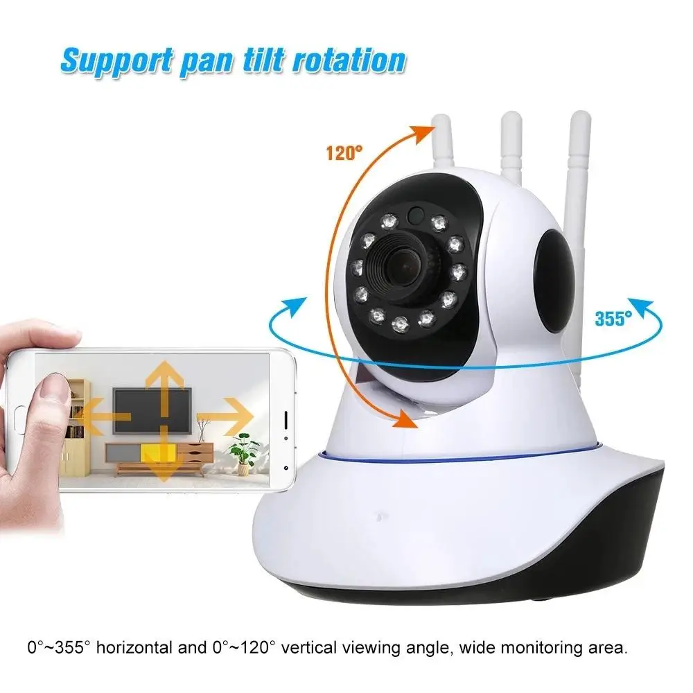 1.3 Mp 1080p Wifi Ptz Ip Camera Baby Monitor Cam Surveillance Camera Indoor Security Auto Tracking For Ios Android Robot Camera
1.3 Mp 1080p Wifi Ptz Ip Camera Baby Monitor Cam Surveillance Camera Indoor Security Auto Tracking For Ios Android Robot Camera