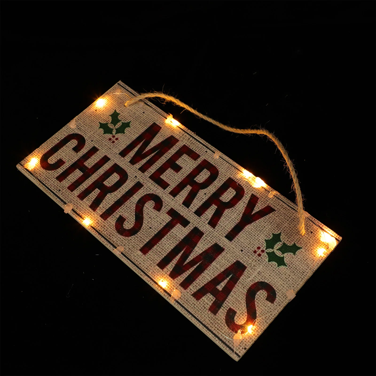 1Pc Christmas Lighting Door Plate Exquisite Welcome Sign Door Decoration 
1Pc Christmas Lighting Door Plate Exquisite Welcome Sign Door Decoration