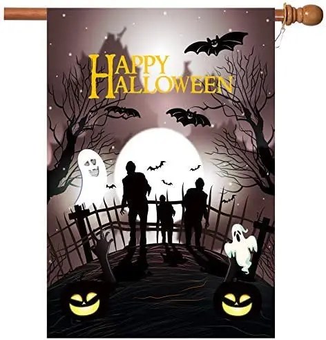 Halloween Flag Double Sided Halloween Garden Flag Outdoors 12x18 Inch Large Halloween Yard Flag Decorative Halloween Ghost Bat
Halloween Flag Double Sided Halloween Garden Flag Outdoors 12x18 Inch Large Halloween Yard Flag Decorative Halloween Ghost Bat