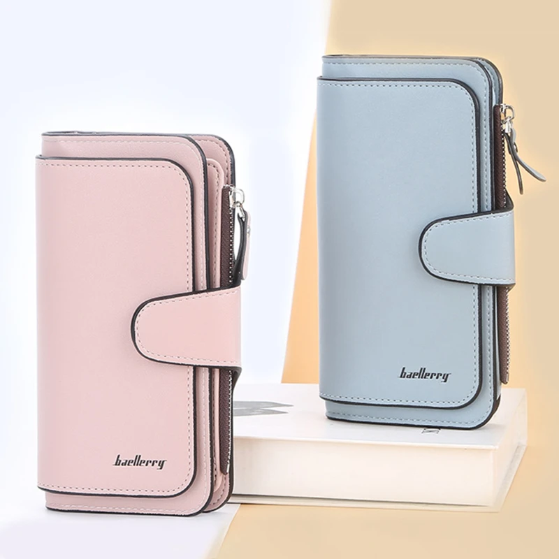 Wallet Women PU Leather Luxury Card Holder Clutch Casual Women Wallets Zipper Pocket Hasp Ladies Wallet Female Purse
Wallet Women PU Leather Luxury Card Holder Clutch Casual Women Wallets Zipper Pocket Hasp Ladies Wallet Female Purse