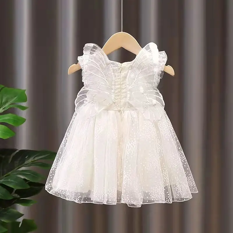Girl Butterfly White Gauze Dress Summer 2022 New Dress Baby Foreign Style Children's Fluffy Princess Dress Summer Dress
Girl Butterfly White Gauze Dress Summer 2022 New Dress Baby Foreign Style Children's Fluffy Princess Dress Summer Dress