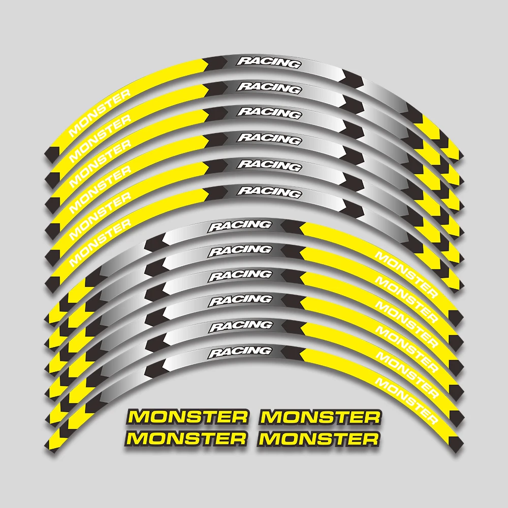 Для DUCATI MONSTER 695 696 795 796 1100 1100S 797 821 аксессуары для мотоциклов наклейка на колеса Светоотражающая полоса обод Набор наклеек на шины
Для DUCATI MONSTER 695 696 795 796 1100 1100S 797 821 аксессуары для мотоциклов наклейка на колеса Светоотражающая полоса обод Набор наклеек на шины