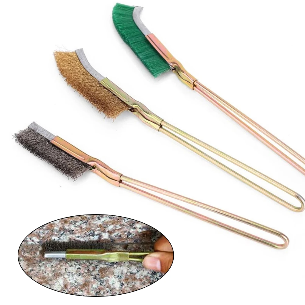 245mm Mini Wire Brush Steel Brass Nylon Polishing Brushes For Industry Detail Metal Rust Removal Grinder Cleaning Hand Tool
245mm Mini Wire Brush Steel Brass Nylon Polishing Brushes For Industry Detail Metal Rust Removal Grinder Cleaning Hand Tool