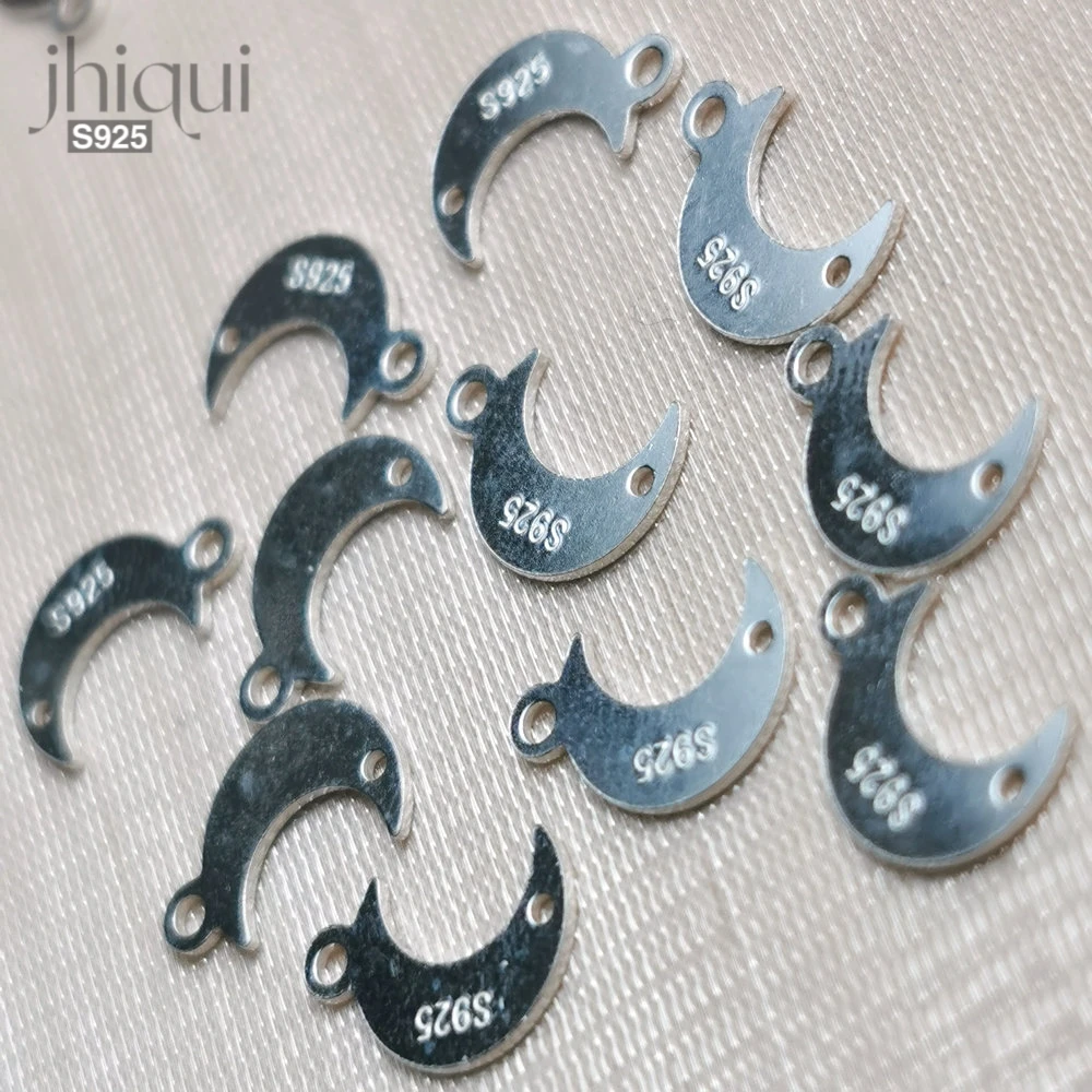 5pcs Solid 925 Sterling Silver Moon Shape Charm for DIY Fine Jewelry Finding
5pcs Solid 925 Sterling Silver Moon Shape Charm for DIY Fine Jewelry Finding