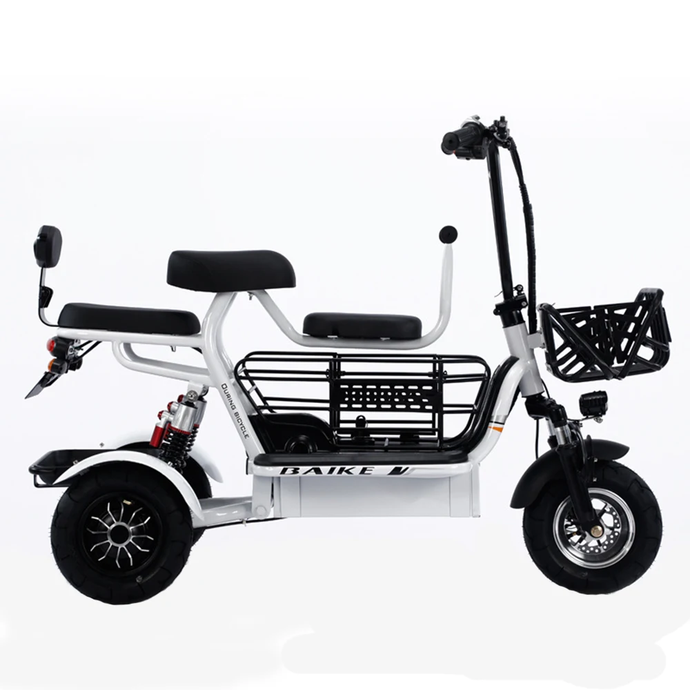 

400W Electro Tricycle 8A/10A/12A/15A/18A Lithium Battery Multiple Shock Absorption Explosion-Proof Tire High Speed Motor