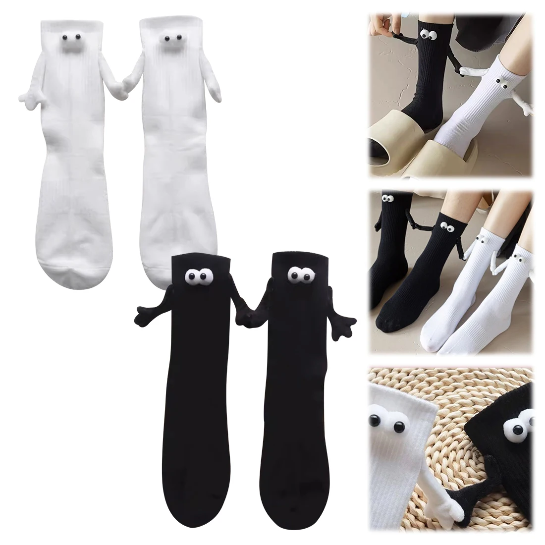 3d Hand In Hand Doll Couple Socks Magnetic Suction Cartoon Lovely Cotton Breathable Comfortable Socks For Women Cute Socks
3d Hand In Hand Doll Couple Socks Magnetic Suction Cartoon Lovely Cotton Breathable Comfortable Socks For Women Cute Socks