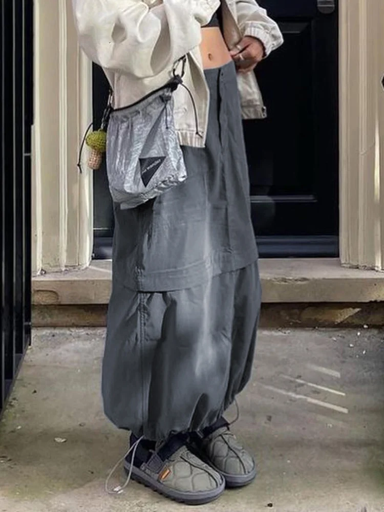 Vintage Grunge Cargo Skirts Drawstring Techwear Maxi Straight Skirts Patchwork Chic Y2K Gray Clothing Grunge y2k
Vintage Grunge Cargo Skirts Drawstring Techwear Maxi Straight Skirts Patchwork Chic Y2K Gray Clothing Grunge y2k