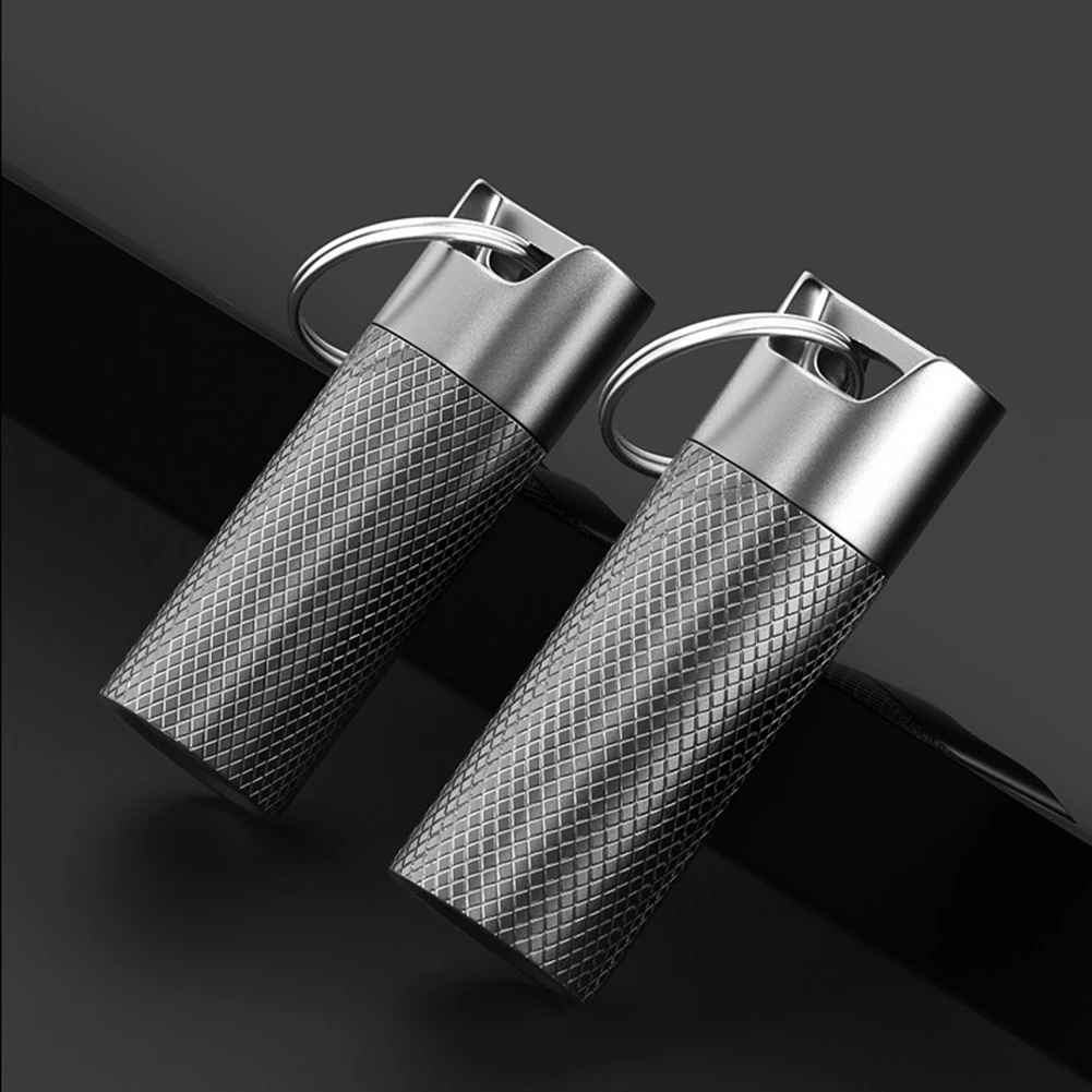 2-Layer Titanium Waterproof Pill Holder Bottle Medicine Organizer Container Fob Camping Supplies Outdoor Travel Essentials
2-Layer Titanium Waterproof Pill Holder Bottle Medicine Organizer Container Fob Camping Supplies Outdoor Travel Essentials