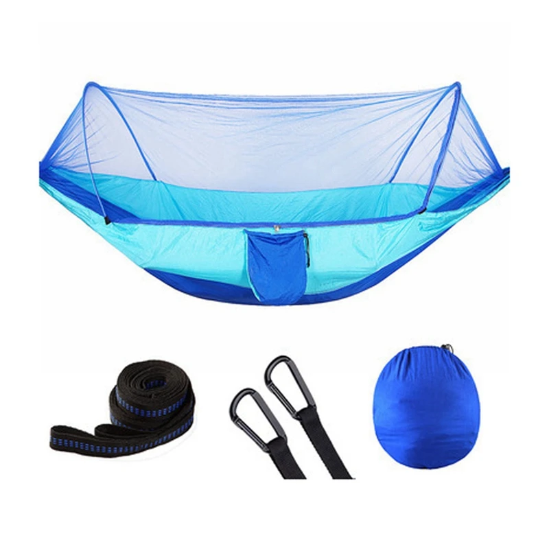 Outdoor Camping Mosquito Net Hammock Ultra-Light Portable Automatic Quick-Opening Anti-Mosquito Widened Swing(Blue)
Outdoor Camping Mosquito Net Hammock Ultra-Light Portable Automatic Quick-Opening Anti-Mosquito Widened Swing(Blue)