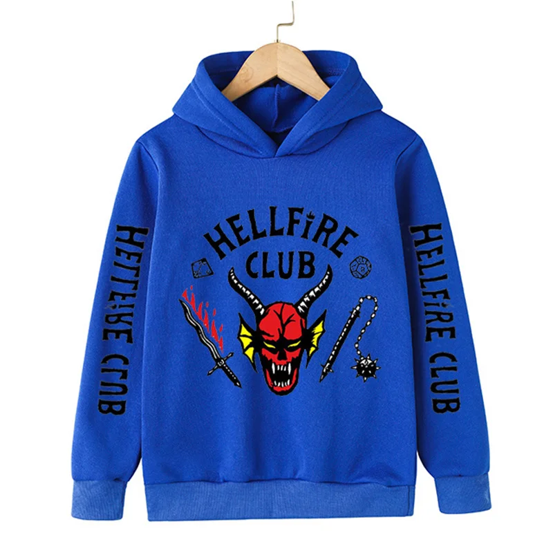 Autumn Fashion Unisex Stranger Things 4 Hellfire Club Cartoon Hoodies Children Boys Long Sleeves Baby 3-14 Years Kids Clothes
Autumn Fashion Unisex Stranger Things 4 Hellfire Club Cartoon Hoodies Children Boys Long Sleeves Baby 3-14 Years Kids Clothes