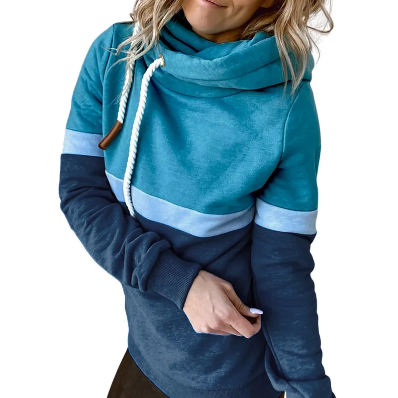 Women Variegated Color Hooded Pullover Clothes Autumn Winter 2022 Long Sleeve Thermal Tops Daily Wear
Women Variegated Color Hooded Pullover Clothes Autumn Winter 2022 Long Sleeve Thermal Tops Daily Wear