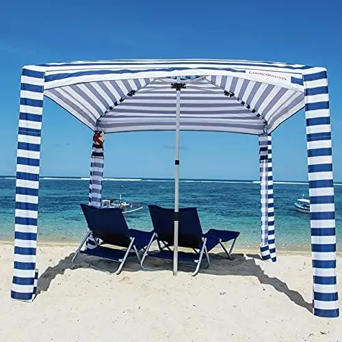 Cool Cabana Canopy Sun Shade Shelter Tent - 8' x 8' or 6'6" x 6'6", Easy to Setup, Folds to just 3'5
Cool Cabana Canopy Sun Shade Shelter Tent - 8' x 8' or 6'6" x 6'6", Easy to Setup, Folds to just 3'5