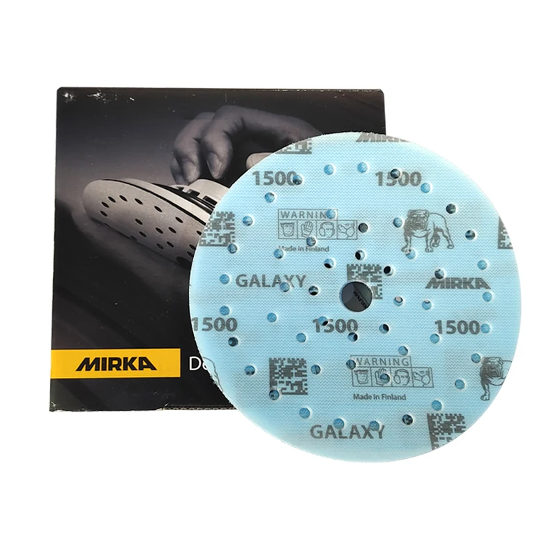 

Оригинальная наждачная бумага MIRKA Finland GALAXY 150 мм, 6 дюймов, круглая флокирующая пористая Автомобильная шлифовальная шпатлевка, абразивная сетка 80-2000