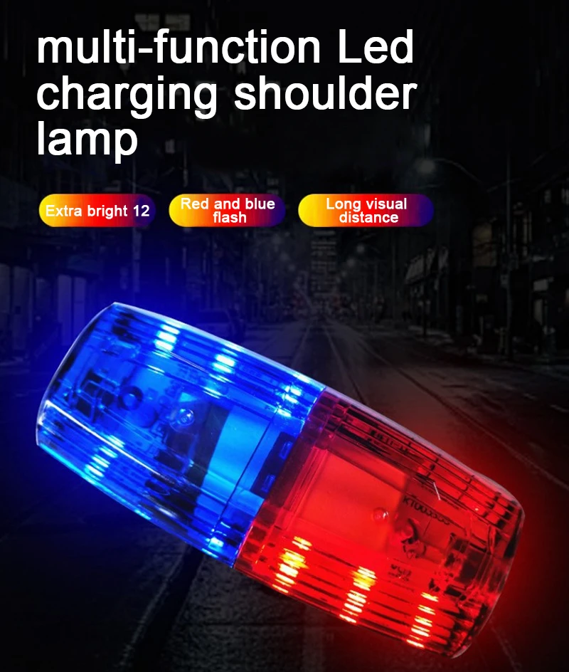 LED Red Blue Shoulder Police Light with Clip USB Charging Flashing Warning Safety Flashlight Torch Bike Warn Light Bicycle Light
LED Red Blue Shoulder Police Light with Clip USB Charging Flashing Warning Safety Flashlight Torch Bike Warn Light Bicycle Light