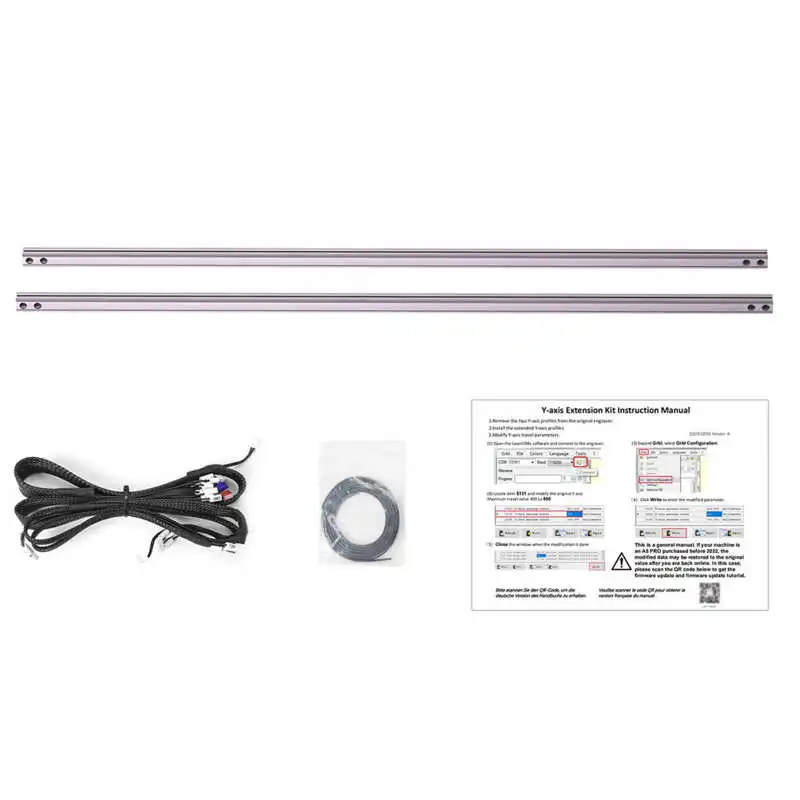 Engraving Area Expansion Kit 1020mm Y Axes Shafts with Cable Ties 2.8 Meter Timing Belt Set NEW
Engraving Area Expansion Kit 1020mm Y Axes Shafts with Cable Ties 2.8 Meter Timing Belt Set NEW