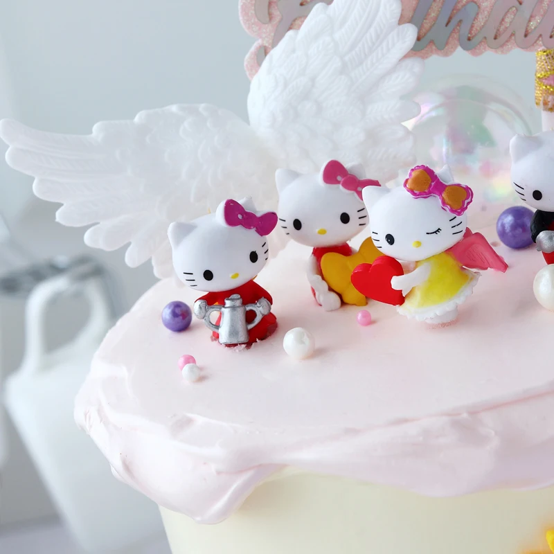 Мультяшное аниме украшение для торта Hello Kitty, украшение для торта на день рождения, милые радужные крылья, Подсолнухи, украшение для торта
Мультяшное аниме украшение для торта Hello Kitty, украшение для торта на день рождения, милые радужные крылья, Подсолнухи, украшение для торта
