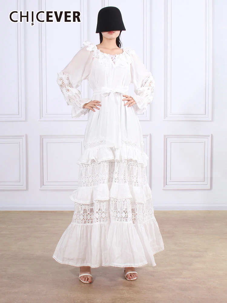 CHICEVER, однотонные Лоскутные Платья На Шнуровке Для женщин, с вырезом лодочкой, рукавами-фонариками, с высокой талией, Элегантное открытое платье средней длины для женщин, Новинка
CHICEVER, однотонные Лоскутные Платья На Шнуровке Для женщин, с вырезом лодочкой, рукавами-фонариками, с высокой талией, Элегантное открытое платье средней длины для женщин, Новинка