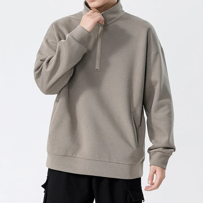 Men's Winter Fall Fashion Basic POLO Sweatshirt Teens Japan Style Solid Color Simple Casual Loose Turtleneck Pullover Tops
Men's Winter Fall Fashion Basic POLO Sweatshirt Teens Japan Style Solid Color Simple Casual Loose Turtleneck Pullover Tops