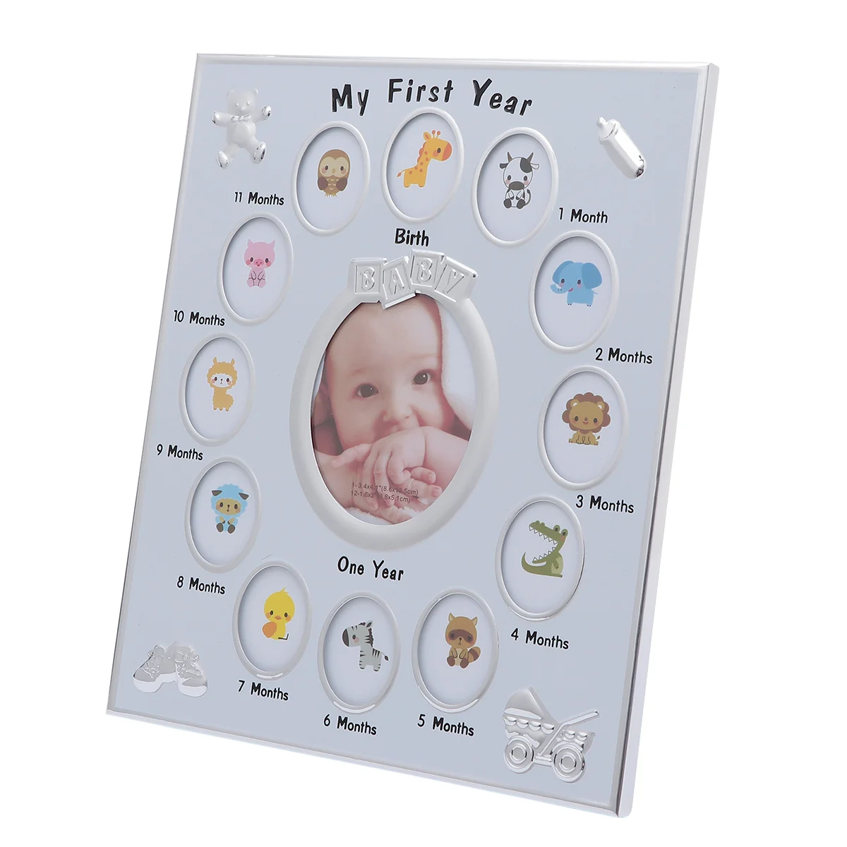 1Pc Baby 12 Months Photo Frame My First Year Baby Picture Frame Growth Record Photo Frame Infant Birthday Display Rack (White)
1Pc Baby 12 Months Photo Frame My First Year Baby Picture Frame Growth Record Photo Frame Infant Birthday Display Rack (White)
