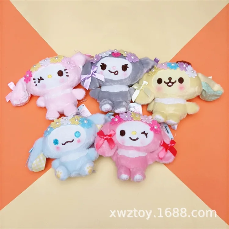 Kawaii Cute Sanrio Plush Toy Pendant Cinnamorroll Mymelody Cartoon Creative Wreath Plush Doll Backpack Pendant Plush Keychain
Kawaii Cute Sanrio Plush Toy Pendant Cinnamorroll Mymelody Cartoon Creative Wreath Plush Doll Backpack Pendant Plush Keychain