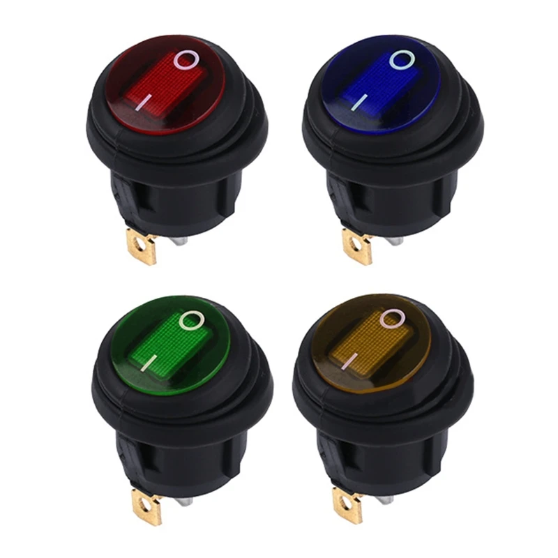 Auto Boat Marine On/Off Power Button Illuminated Led Lighted Car Boat Round Waterproof Rocker Dot Toggle Switch 5x
Auto Boat Marine On/Off Power Button Illuminated Led Lighted Car Boat Round Waterproof Rocker Dot Toggle Switch 5x