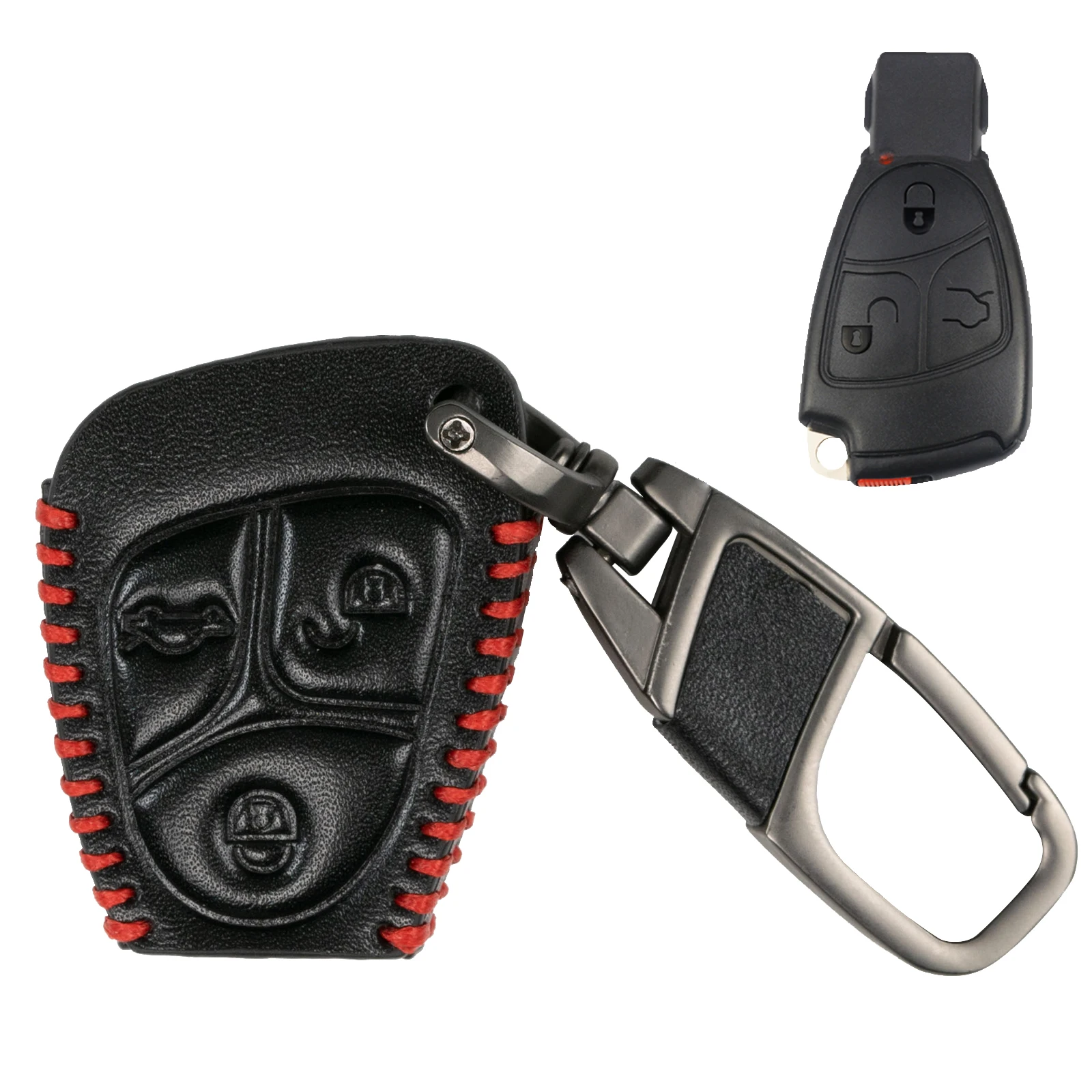 3-кнопочный чехол из искусственной кожи с дистанционным управлением, чехол-держатель, защитный чехол для Mercedes Benz Class B C E S ML CL SL CLS CLK SLK
3-кнопочный чехол из искусственной кожи с дистанционным управлением, чехол-держатель, защитный чехол для Mercedes Benz Class B C E S ML CL SL CLS CLK SLK