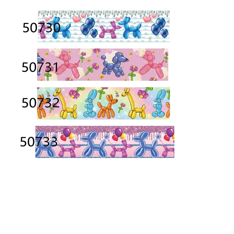 Colorful Balloon animal Cartoon Printed Grosgrain Ribbon for Wedding Gift Bows DIY Craft Decoration Materials 10yards
Colorful Balloon animal Cartoon Printed Grosgrain Ribbon for Wedding Gift Bows DIY Craft Decoration Materials 10yards
