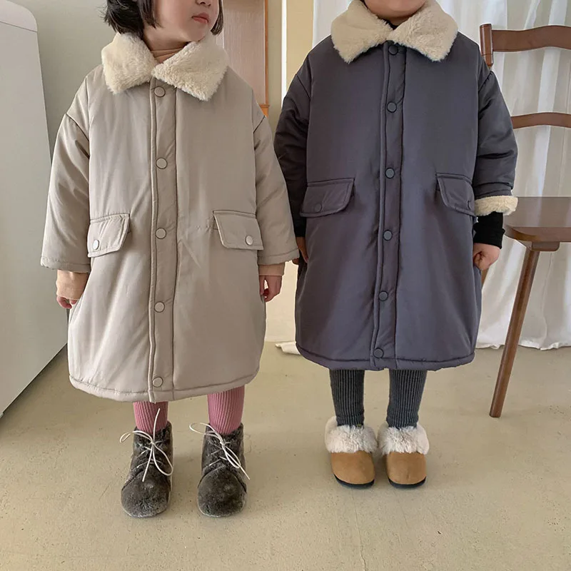 MILANCEL Winter Kids Parkas Rabbit Fur Lining Boys Parkas Long Style Girls Thicken Coat
MILANCEL Winter Kids Parkas Rabbit Fur Lining Boys Parkas Long Style Girls Thicken Coat