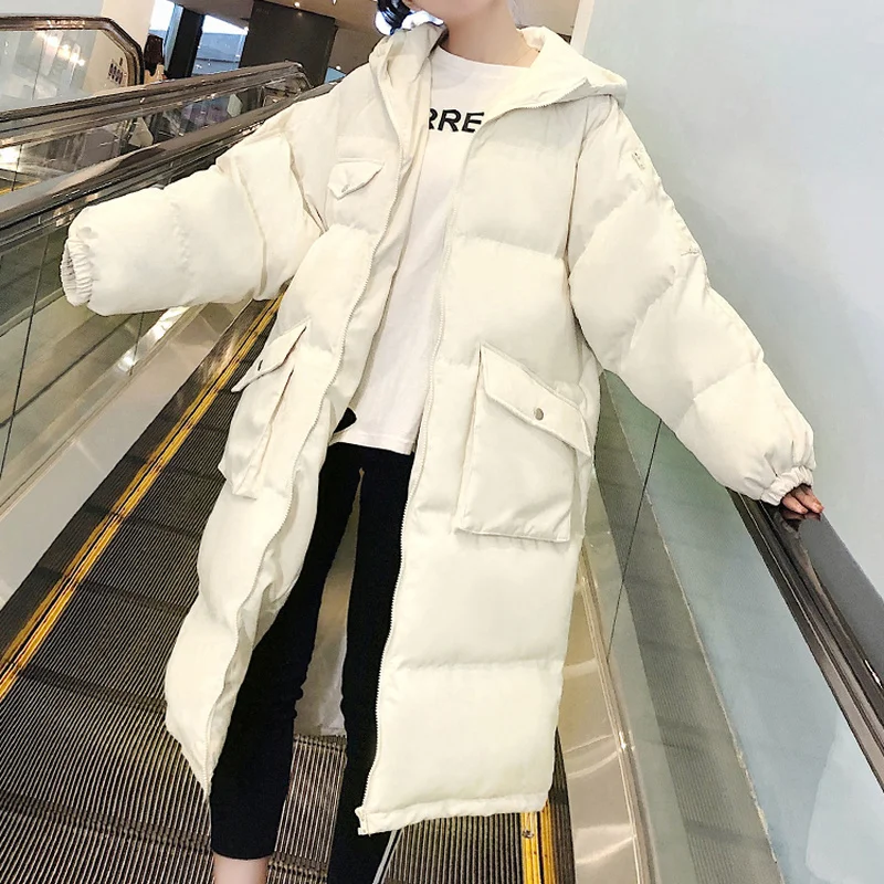 Women's Korean Style Loose Mid-length Padded Jackets Winter 2021 New Ins Thick Down Padded Jacket Coats Autumn Tide Female Parka
Women's Korean Style Loose Mid-length Padded Jackets Winter 2021 New Ins Thick Down Padded Jacket Coats Autumn Tide Female Parka