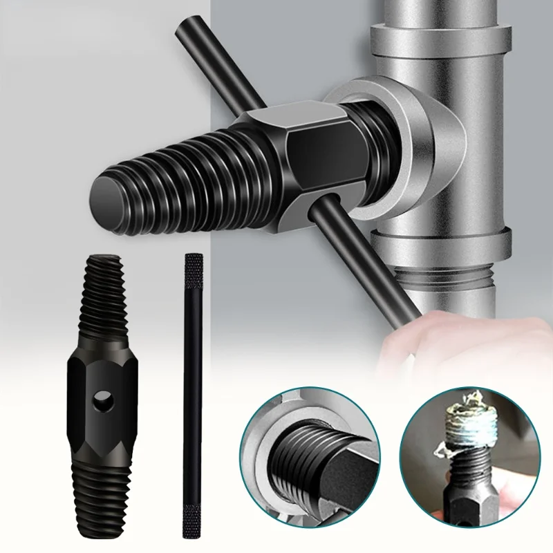Broken Wire Extractor Faucet Damaged Bolts Wire Pipe Remover Double-head Water Pipe Triangle Valve Tap Bolt Remover Tools
Broken Wire Extractor Faucet Damaged Bolts Wire Pipe Remover Double-head Water Pipe Triangle Valve Tap Bolt Remover Tools
