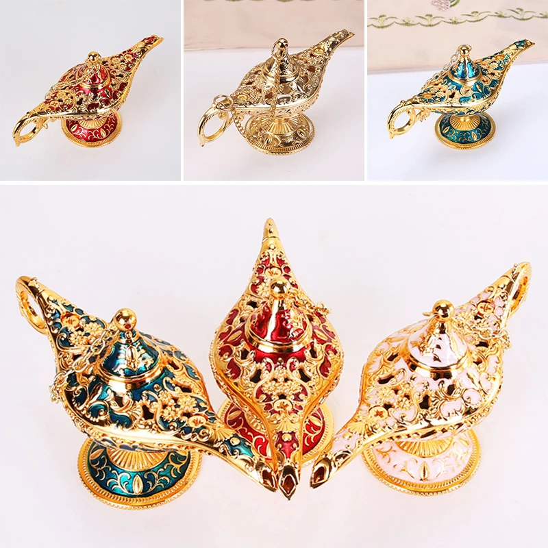 Vintage Legend Aladdin Lamp Retro Aladdin Light Decor Art Genie Wishing Light Aromatherapy Stove Tabletop Decor Home Decoration
Vintage Legend Aladdin Lamp Retro Aladdin Light Decor Art Genie Wishing Light Aromatherapy Stove Tabletop Decor Home Decoration