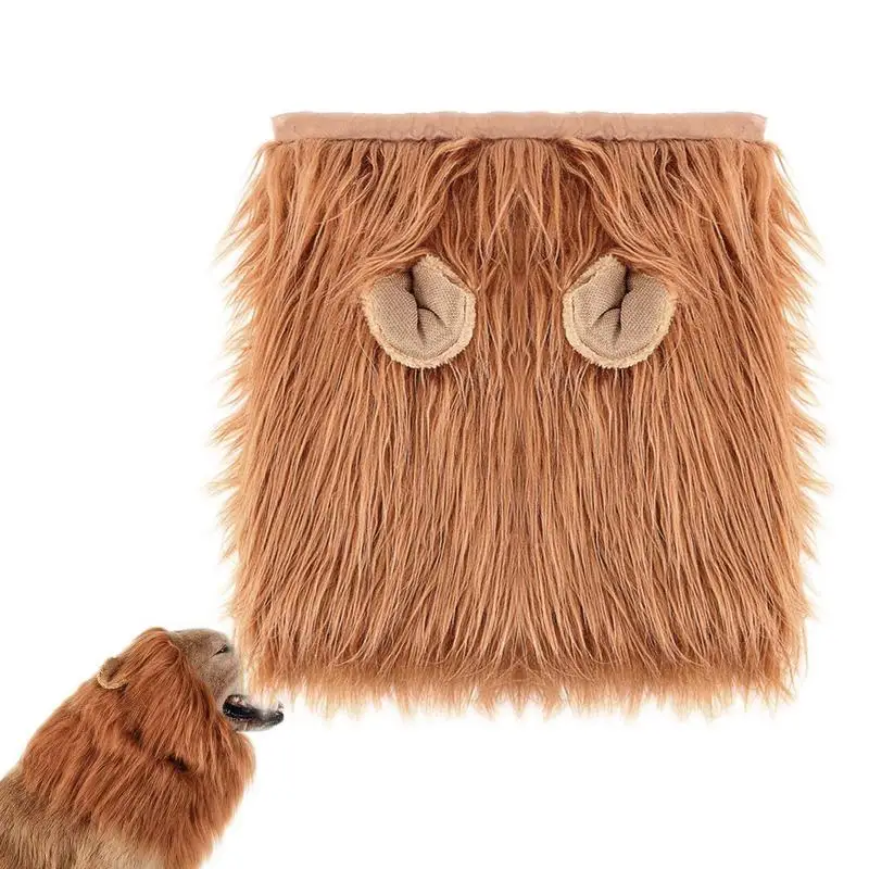 

Lion Mane For Dogs Realistic Lion Dog Lion Costume Realistic Funny Lion For Medium To Large-Sized Dogs Halloween Fancy Dog Lion