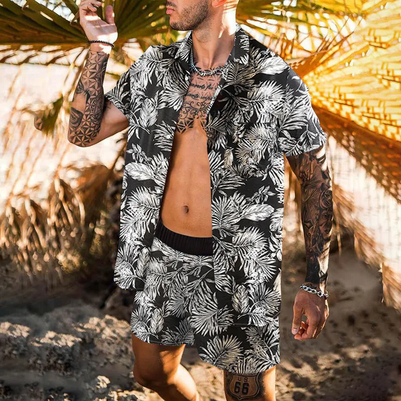 Men's Tracksuit Casual Summer Beach Short Sleeve Shirt and shorts Suit Vacation Hawaiian two-Piece Set Male Clothing Streetwear
Men's Tracksuit Casual Summer Beach Short Sleeve Shirt and shorts Suit Vacation Hawaiian two-Piece Set Male Clothing Streetwear