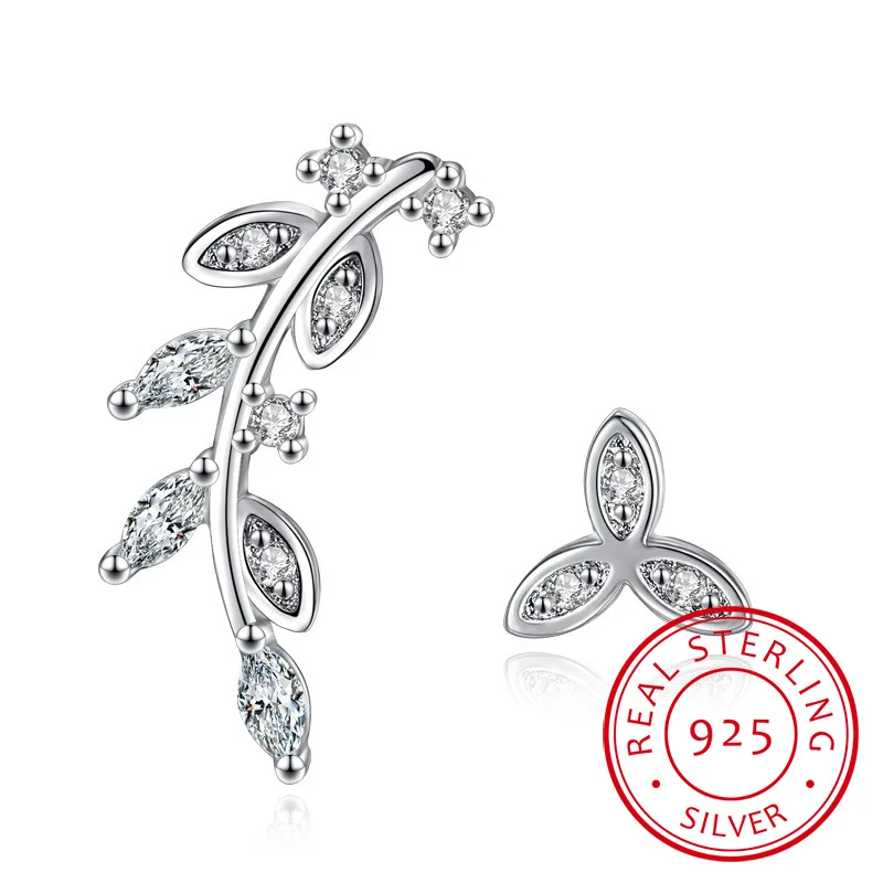 Fashion 925 Sterling Silver Asymmetrical Leaf Earrings For Women Wedding Jewelry Ladies S925 Crystal Earring Brincos Pendientes
Fashion 925 Sterling Silver Asymmetrical Leaf Earrings For Women Wedding Jewelry Ladies S925 Crystal Earring Brincos Pendientes