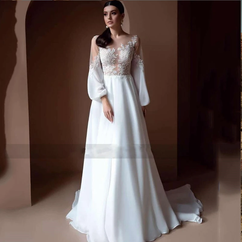 Beading Mermaid Wedding Dress 2023 V-Neck Satin Puff Sleeves Robes De Mariée Sweep Train Custom Made Beach Prom Elegant White
Beading Mermaid Wedding Dress 2023 V-Neck Satin Puff Sleeves Robes De Mariée Sweep Train Custom Made Beach Prom Elegant White