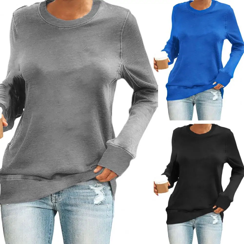 Женская рубашка с длинным рукавом и круглым вырезом, из полиэстера
Женская рубашка с длинным рукавом и круглым вырезом, из полиэстера