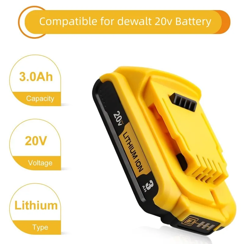 Литиевая сменная батарея для DeWalt, сменный аккумулятор 20 в, 3,0 Ач, DCB184, DCB200, DCB182, DCB180, DCB181, DCB182, DCB206, L50
Литиевая сменная батарея для DeWalt, сменный аккумулятор 20 в, 3,0 Ач, DCB184, DCB200, DCB182, DCB180, DCB181, DCB182, DCB206, L50