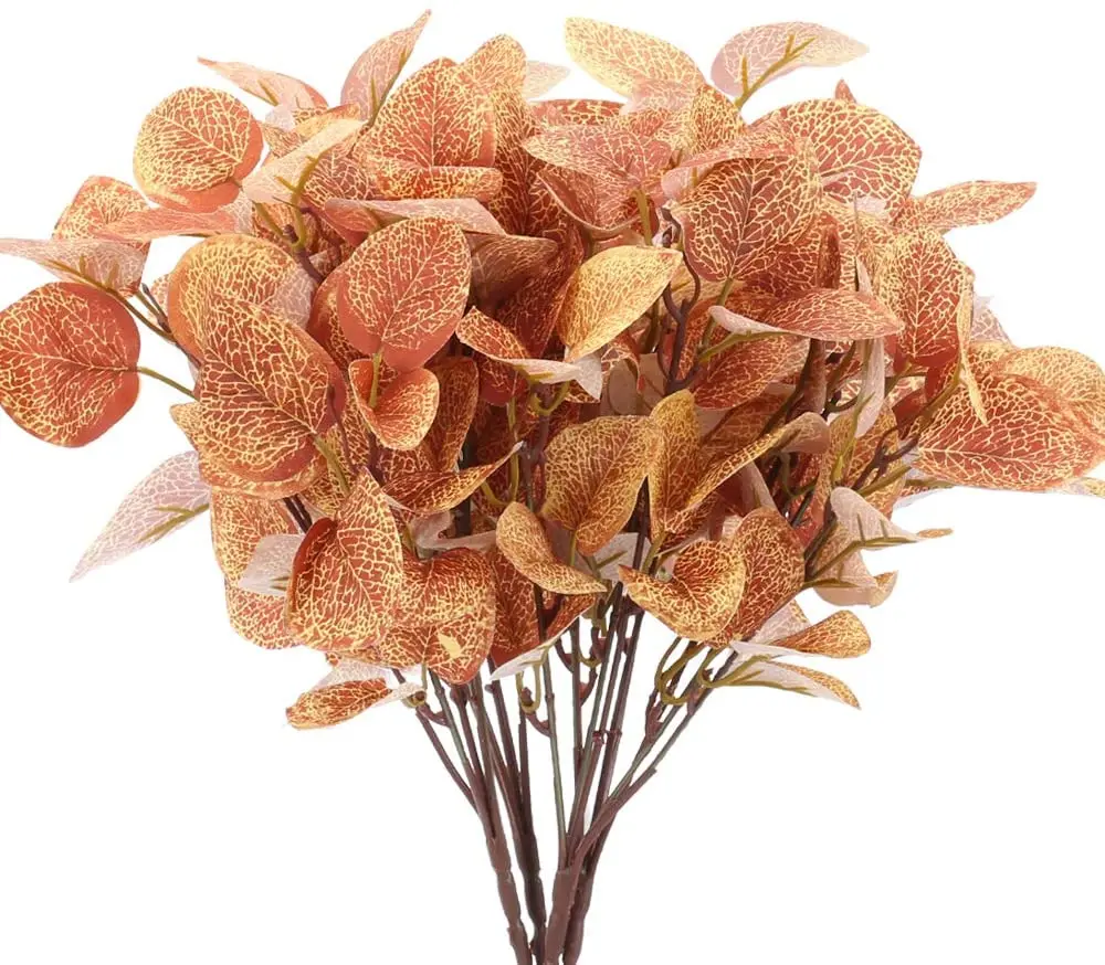 4Pcs Artificial Eucalyptus Leaves Fall Fake Greenery Plants Silver Dollar Eucalyptus Stems Arrangements
4Pcs Artificial Eucalyptus Leaves Fall Fake Greenery Plants Silver Dollar Eucalyptus Stems Arrangements