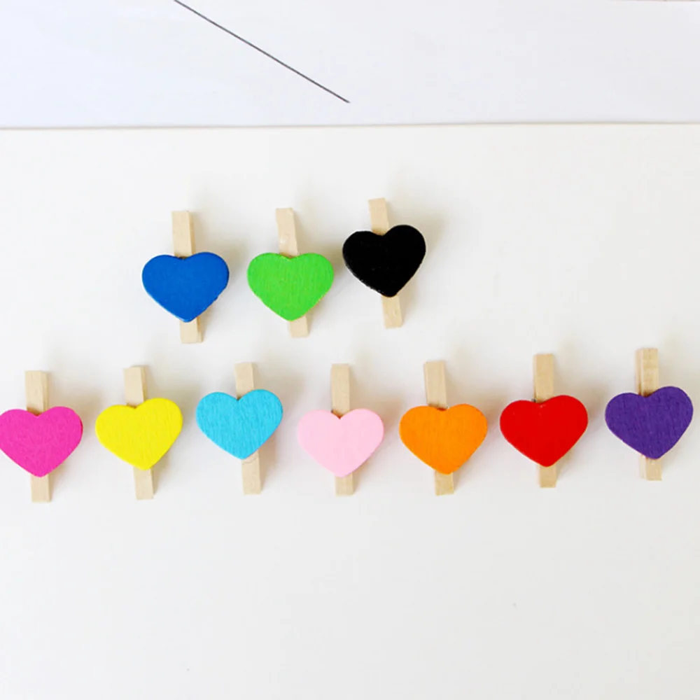 50PCS 3.5cm Mini Heart Shaped Wooden Clothespins Colored Photos Craft Clips with 10m Rope Wedding Birthday Party Decoration
50PCS 3.5cm Mini Heart Shaped Wooden Clothespins Colored Photos Craft Clips with 10m Rope Wedding Birthday Party Decoration