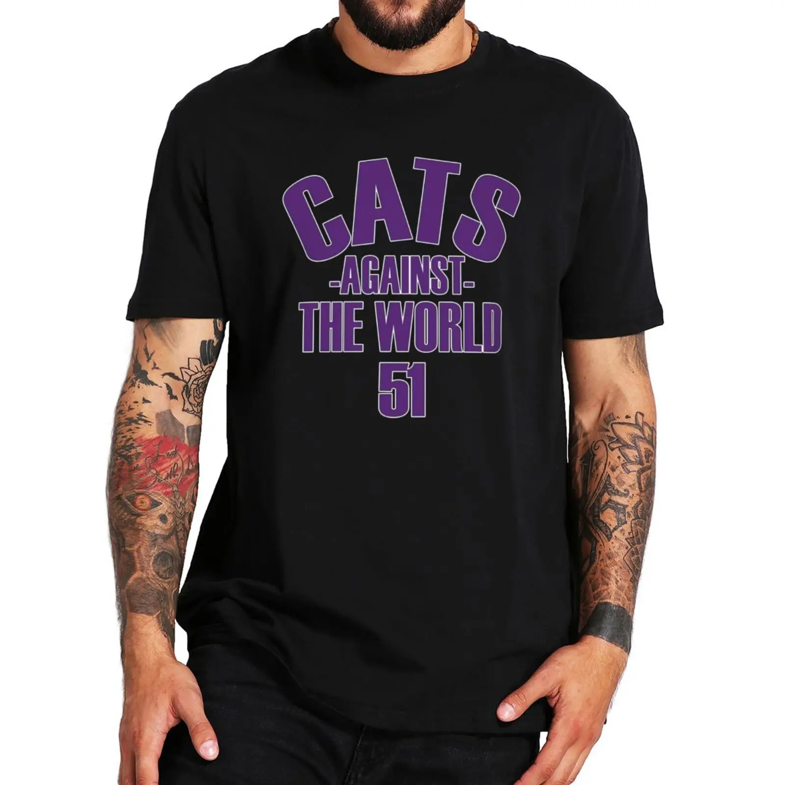 Cats Against The World T Shirt 2023 Sports Quotes Fans Short Sleeve 100% Cotton Unisex Summer EU Size Tshirts For Men Women
Cats Against The World T Shirt 2023 Sports Quotes Fans Short Sleeve 100% Cotton Unisex Summer EU Size Tshirts For Men Women