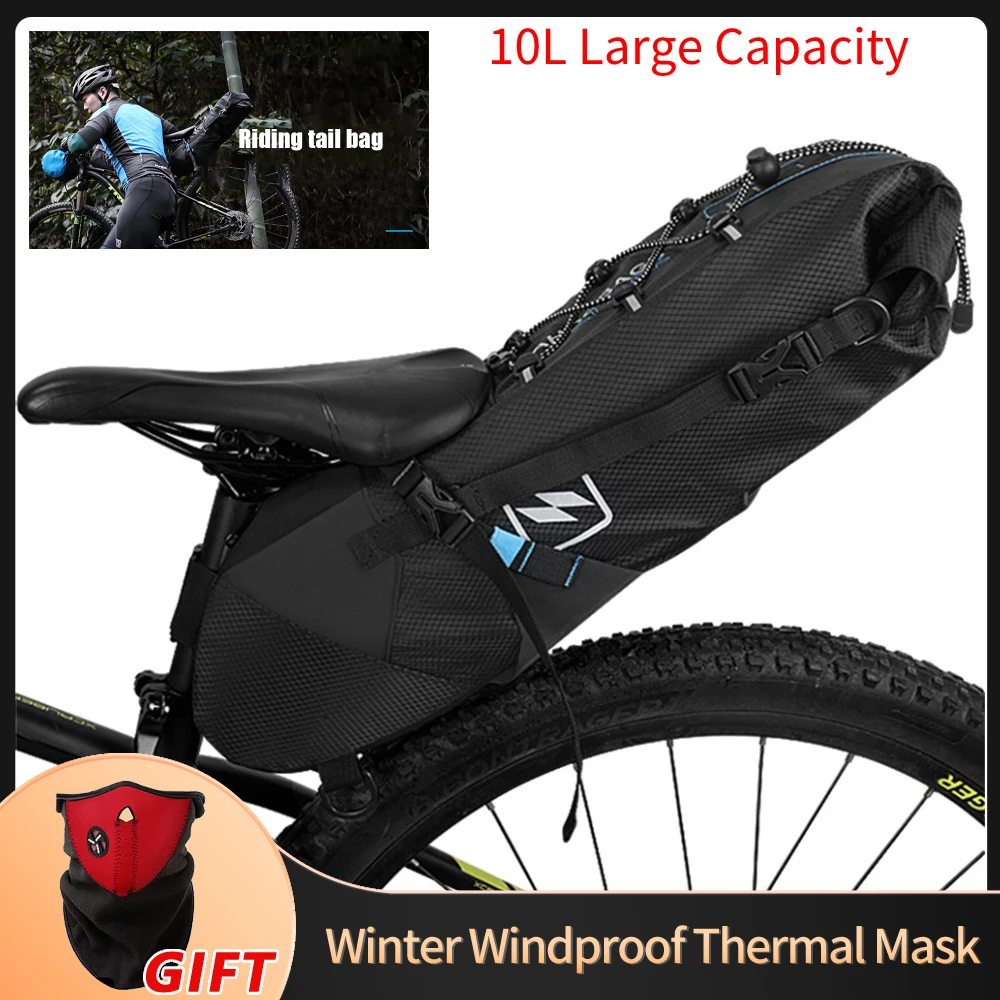 ROSWHEEL Bike Bag Waterproof Reflective 10L Large Capacity Saddle Bag Cycling Foldable Tail Rear Bag MTB Road Trunk Bicycle Bag
ROSWHEEL Bike Bag Waterproof Reflective 10L Large Capacity Saddle Bag Cycling Foldable Tail Rear Bag MTB Road Trunk Bicycle Bag