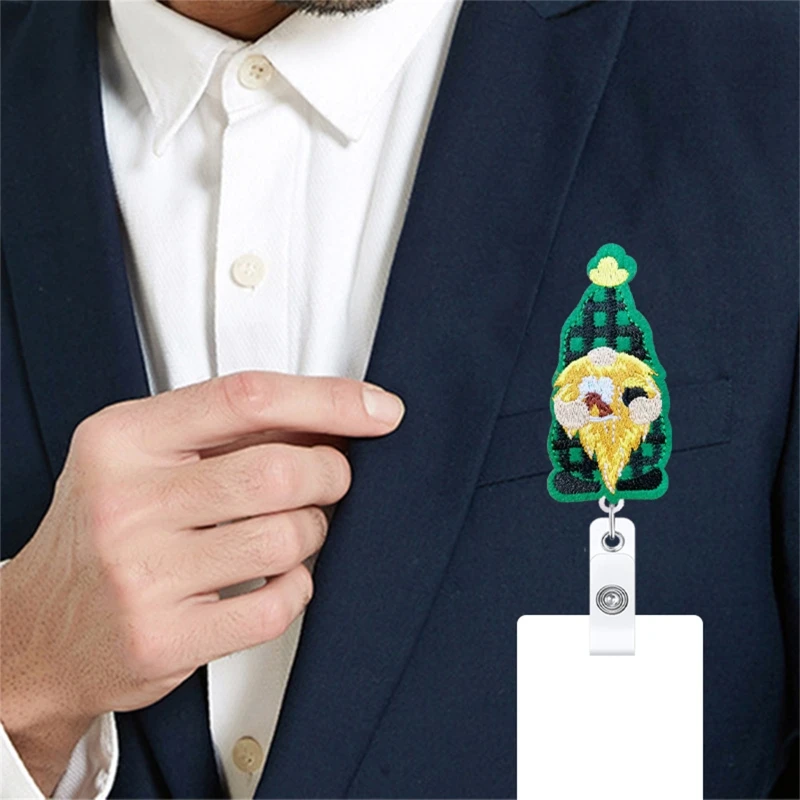 Decorative Felt Badge Holder with Clip Gnome Badge Reel Retractable for Irish Festival Doctor Lover Friend Student Gift H8WD
Decorative Felt Badge Holder with Clip Gnome Badge Reel Retractable for Irish Festival Doctor Lover Friend Student Gift H8WD