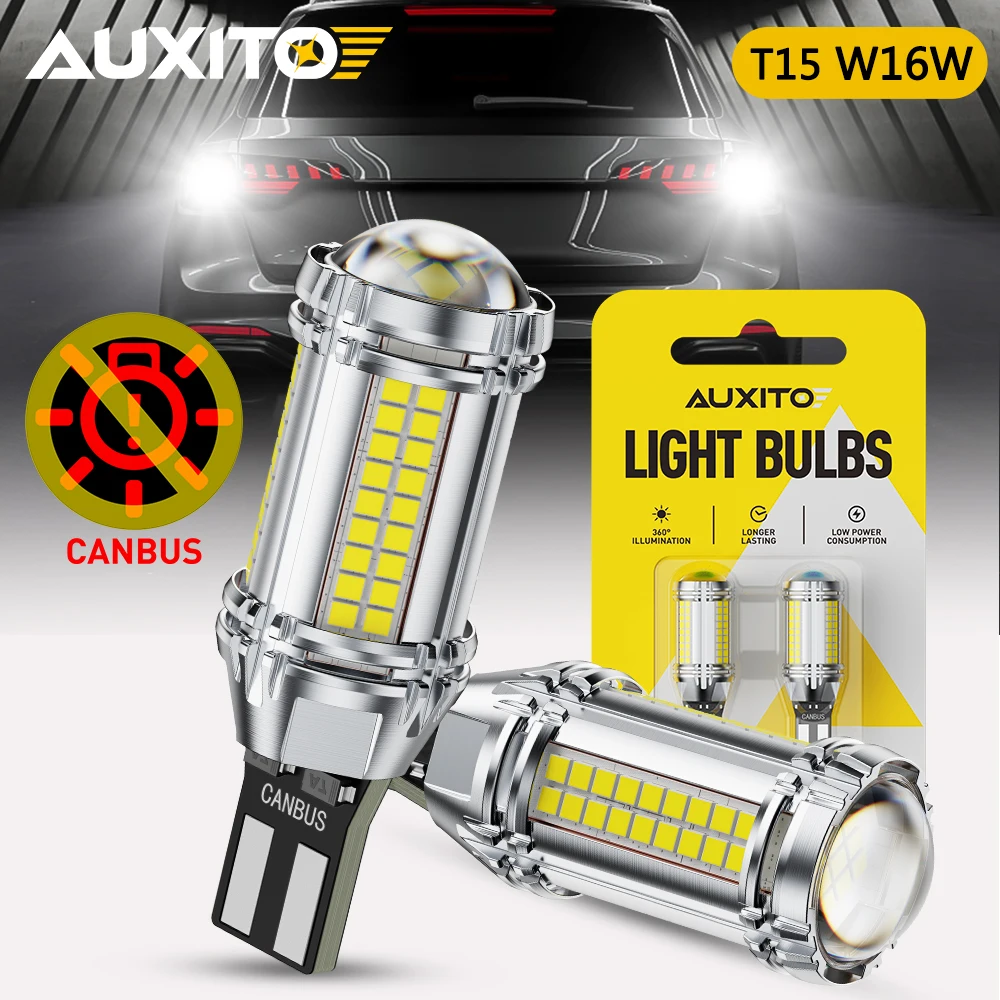 2 шт. AUXITO T15 W16W LED Canbus задние фонари, фонари заднего хода, проекторные, супер яркие, белые 6500K, линзованные лампы-прожекторы 12В
2 шт. AUXITO T15 W16W LED Canbus задние фонари, фонари заднего хода, проекторные, супер яркие, белые 6500K, линзованные лампы-прожекторы 12В
