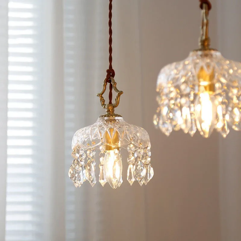 Modern Brass Antique Single Pendant Light Clear Crystal Mini Pendant Lamp French Style Hanging Light corridor dining LEDLuminary
Modern Brass Antique Single Pendant Light Clear Crystal Mini Pendant Lamp French Style Hanging Light corridor dining LEDLuminary