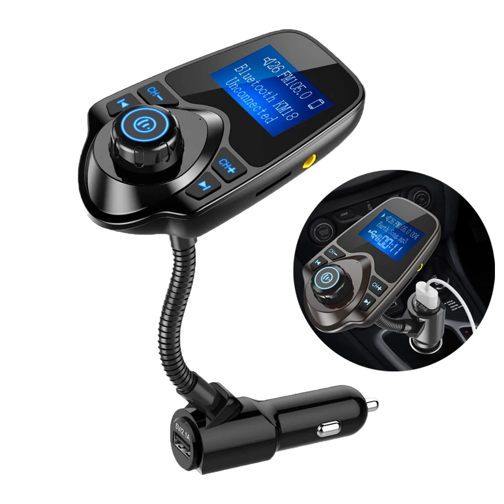 New Wireless in-Car Bluetooth FM Transmitter Radio Adapter Car Kit 1.44 Inch Display Supports TF/SD Card and USB Car Charger
New Wireless in-Car Bluetooth FM Transmitter Radio Adapter Car Kit 1.44 Inch Display Supports TF/SD Card and USB Car Charger