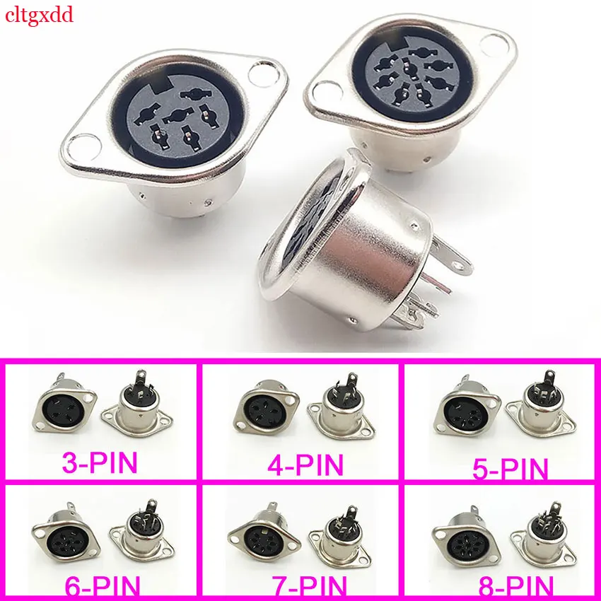 1 Piece Metal 3 4 5 6 7 8 Pin DIN Female Plug Panel Mount Chassis Connector Soldering Iron
1 Piece Metal 3 4 5 6 7 8 Pin DIN Female Plug Panel Mount Chassis Connector Soldering Iron