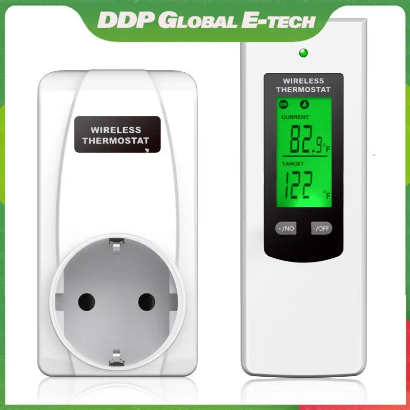 

Контроллер температуры со встроенным ЖК-дисплеем для нагревателя, беспроводной термостат, режим нагрева и охлаждения с дистанционным управлением, датчик температуры